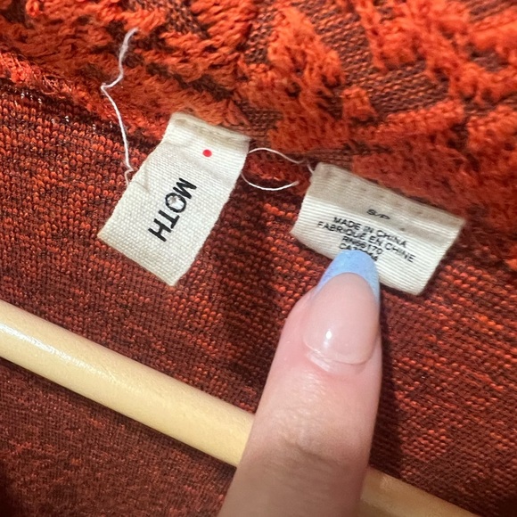 Anthropologie Moth Orange Blazer/sweater - Picture 2 of 3